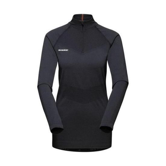 Mammut High-Collar Long-Sleeve Training Top With Quarter Zip Closure
