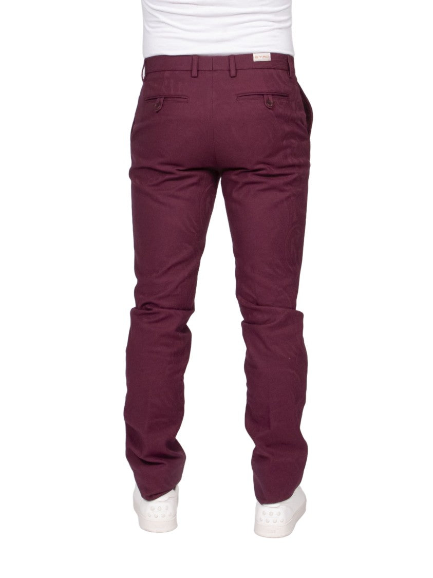 Etro Roma Burgundy Slim-Fit Pants