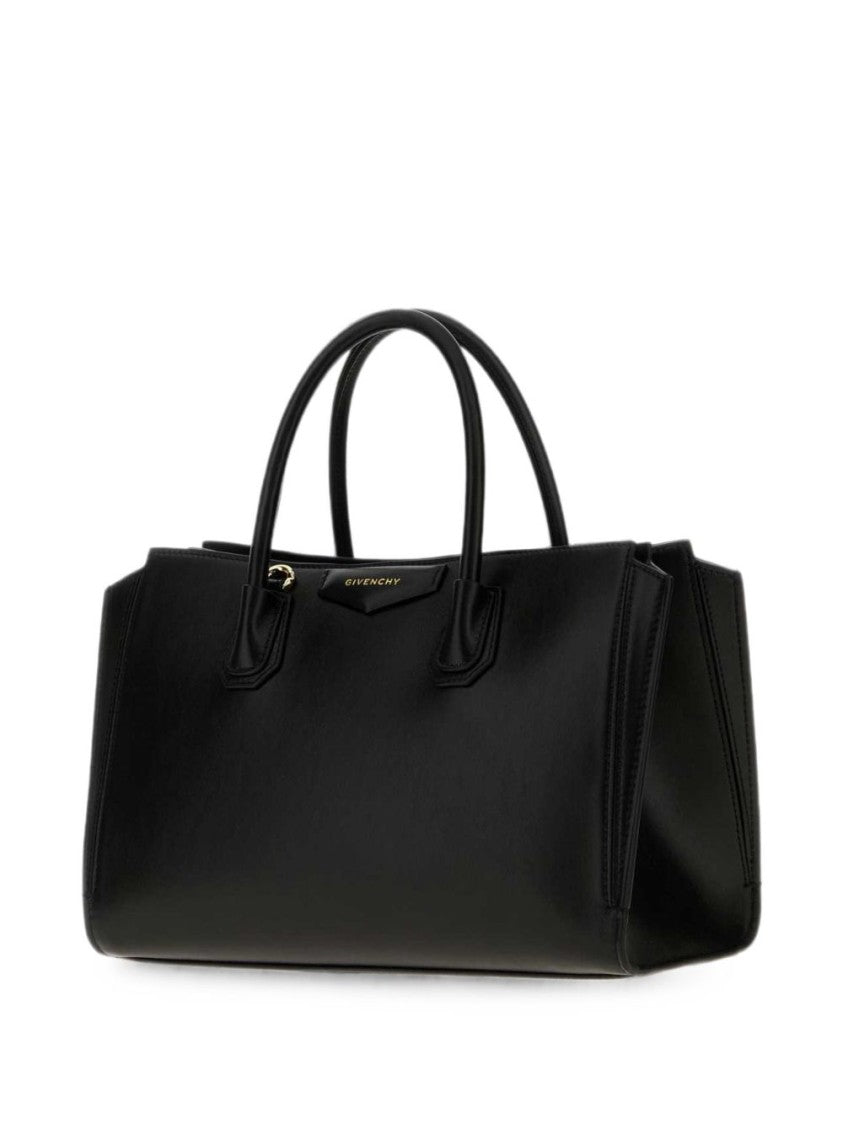 Givenchy Black Rounded Handle Structured Handbag
