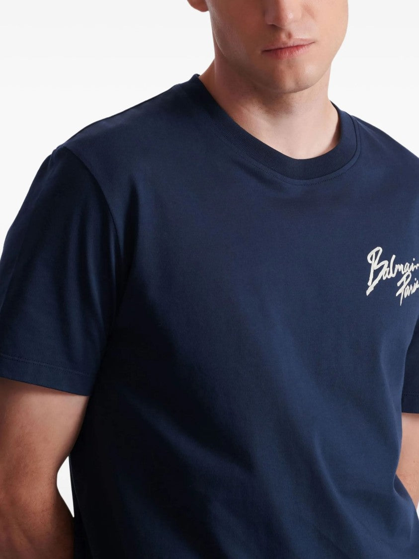 Balmain Relaxed Fit Cotton Logo T-Shirt