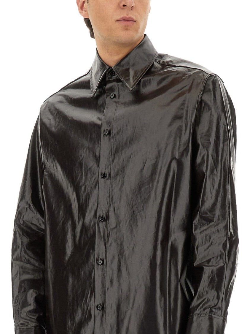 Mm6 By Maison Margiela Shiny Linen Shirt