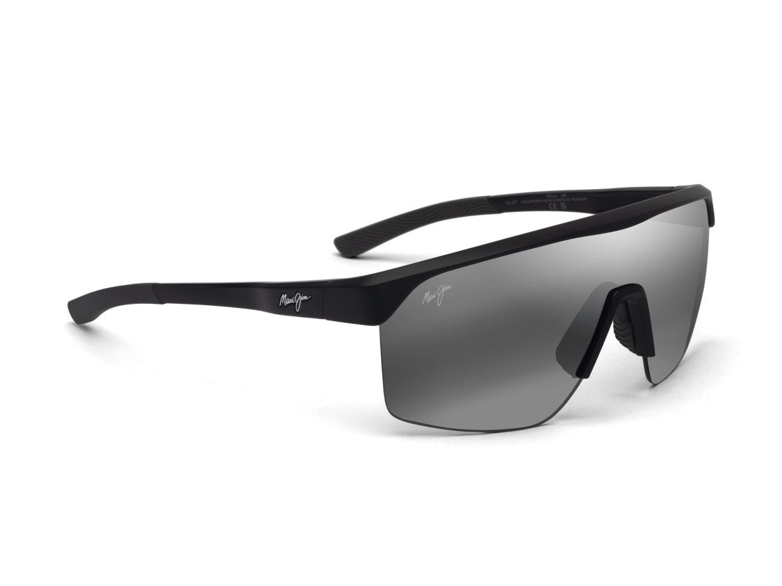 Maui Jim Grey Mj0595s Wraparound Shield Sunglasses