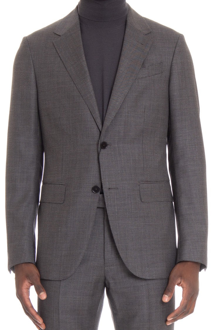 Zegna Houndstooth Wool Suit