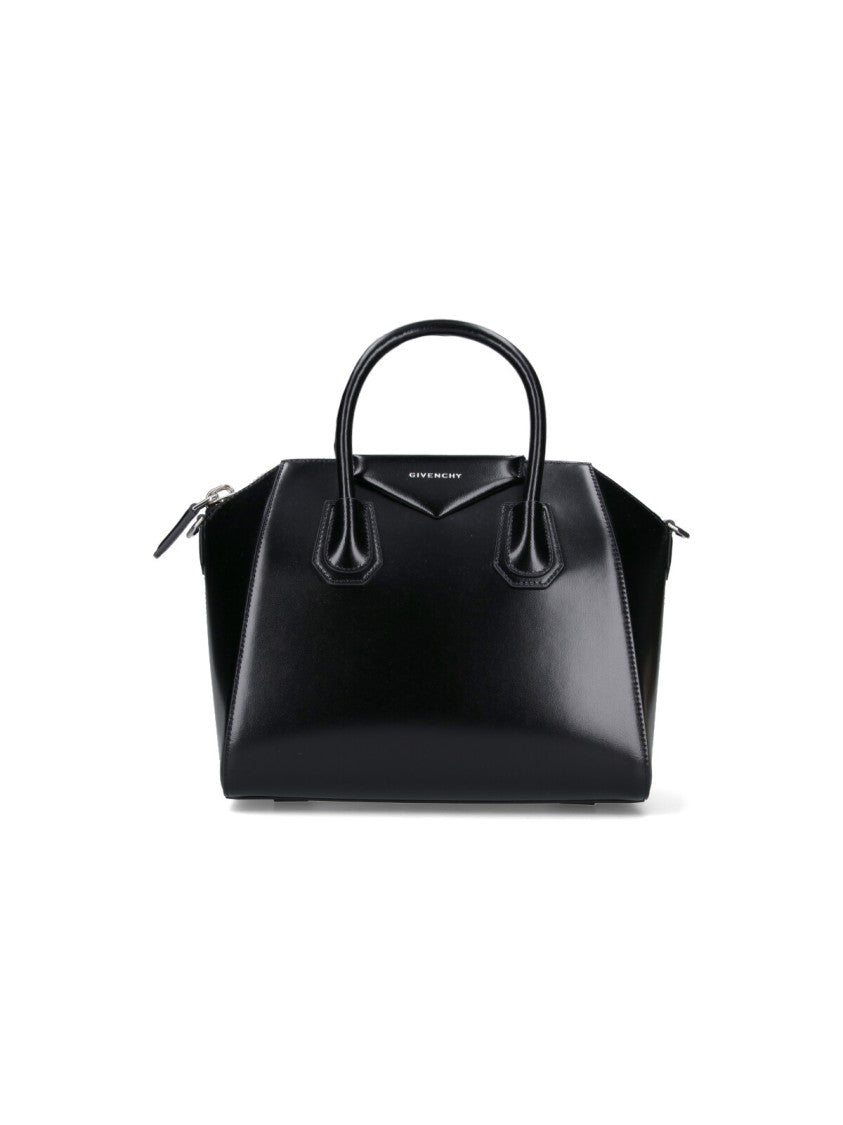 Givenchy Structured Black Calf Leather Antigona Handbag