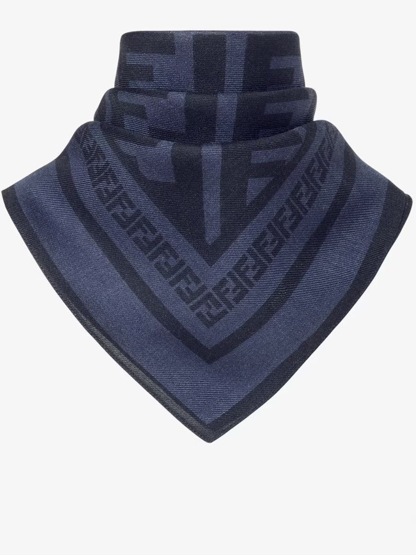 Fendi Bandana 70X70 Ff Diagonal Square Scarf