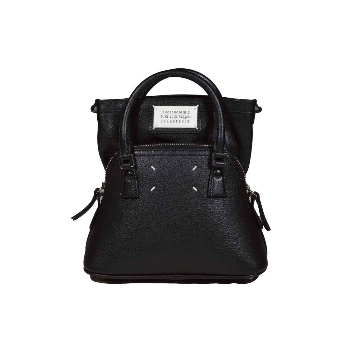 Maison Margiela 5Ac Micro Black Leather Shoulder Bag