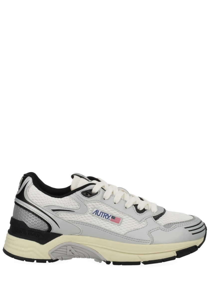 Autry White Hyperway Mesh Layered Sneakers