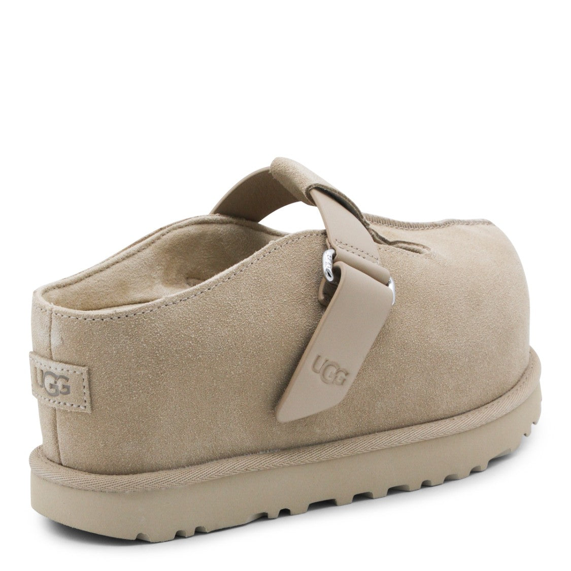 Ugg Closed-Toe Sandals With Soft Suede Upper