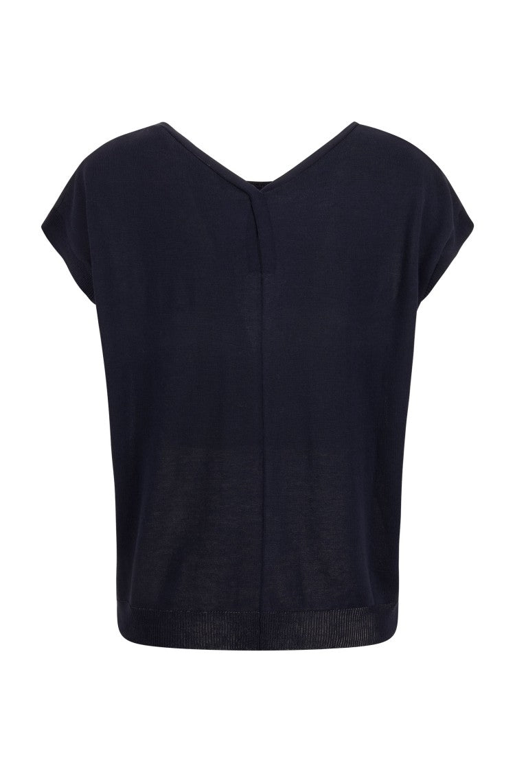 Kangra Cropped Black Top With Loose Fit