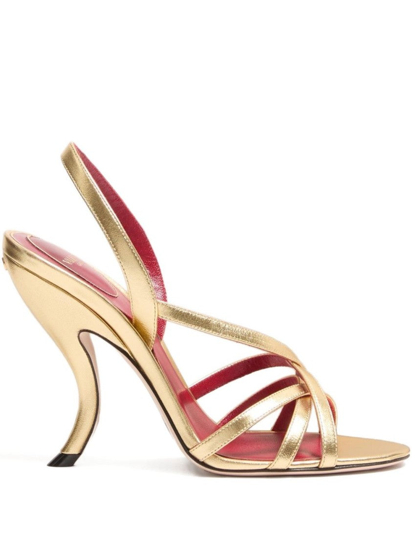 Valentino Garavani Fetishique Sandal In Laminated Nappa
