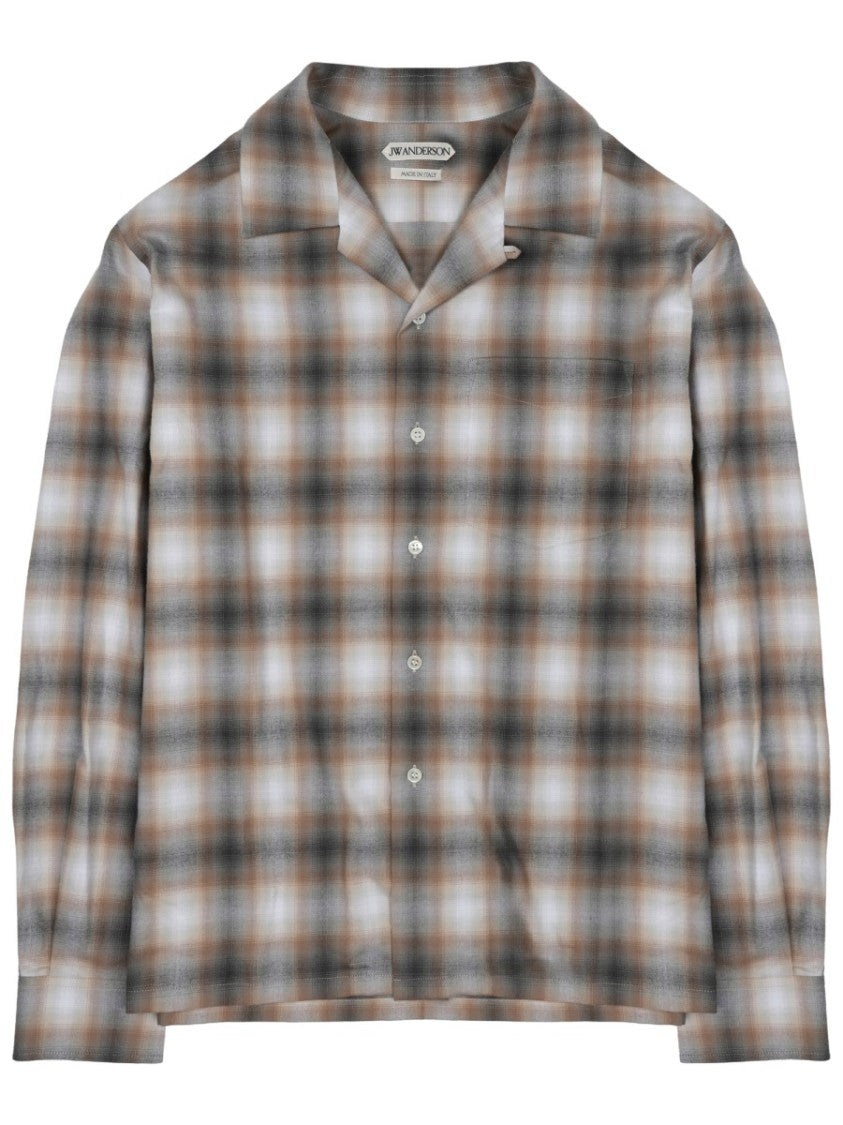 J. W. Anderson Relaxed Fit Long-Sleeve Check Cotton Shirt