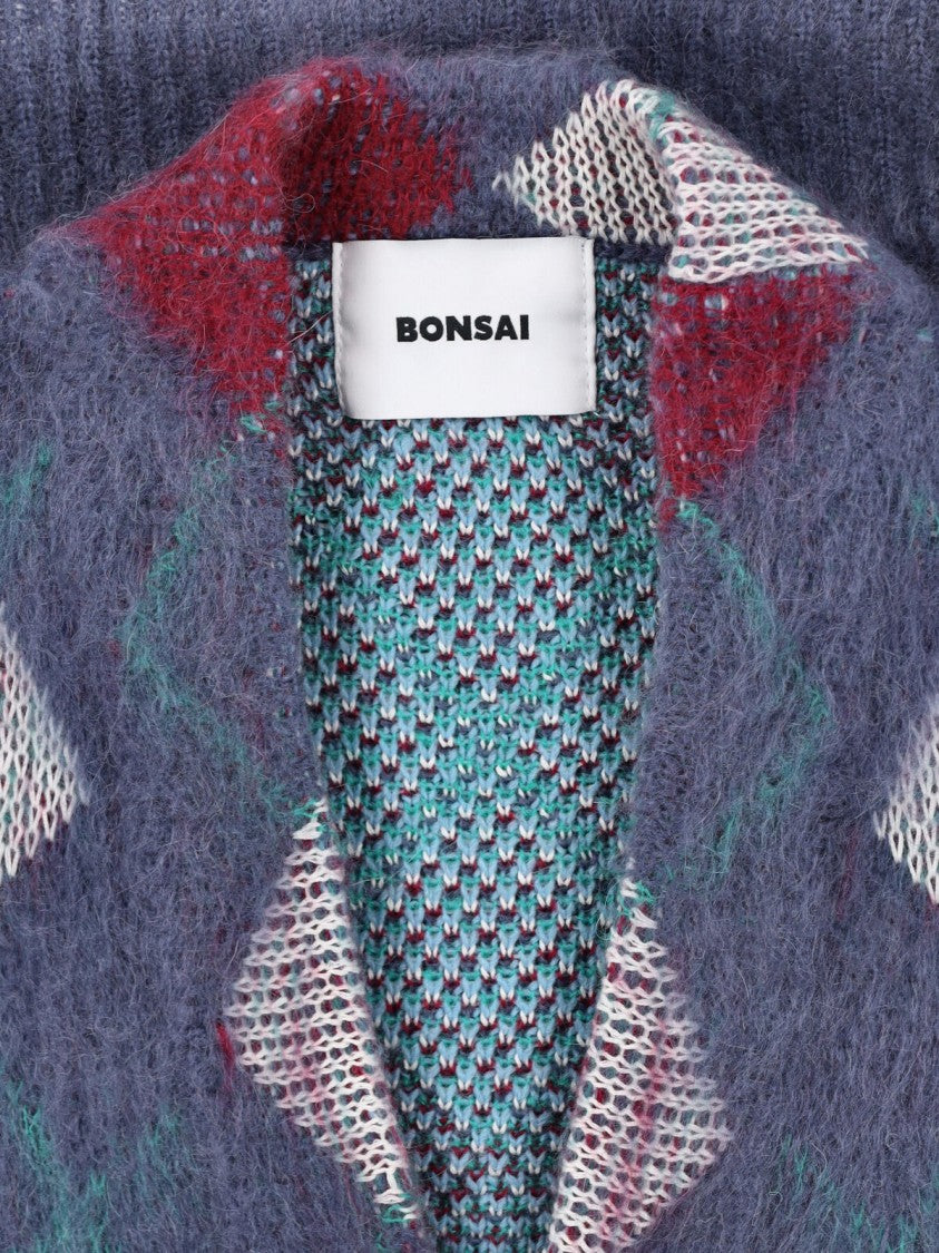 Bonsai Argyle Cardigan – Multicolor