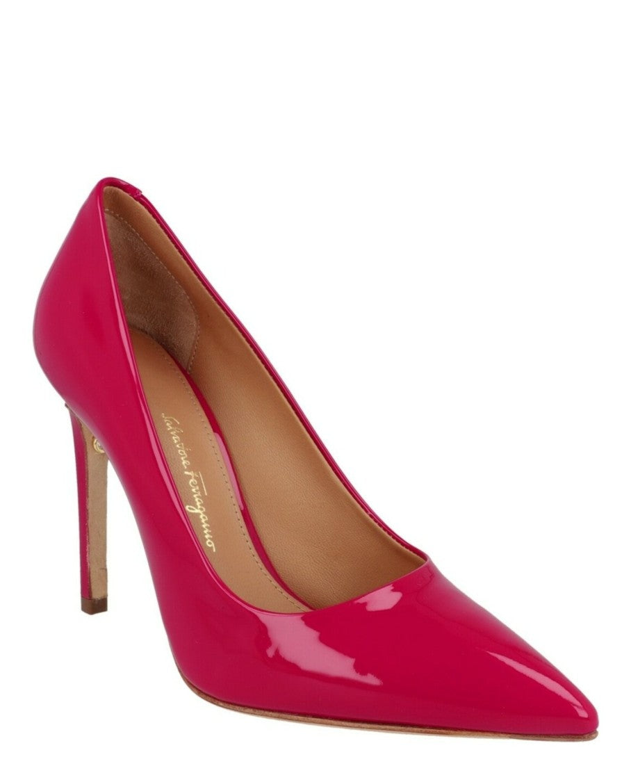 Ferragamo Ilary X5 Patent Leather Pumps - Narrow Width