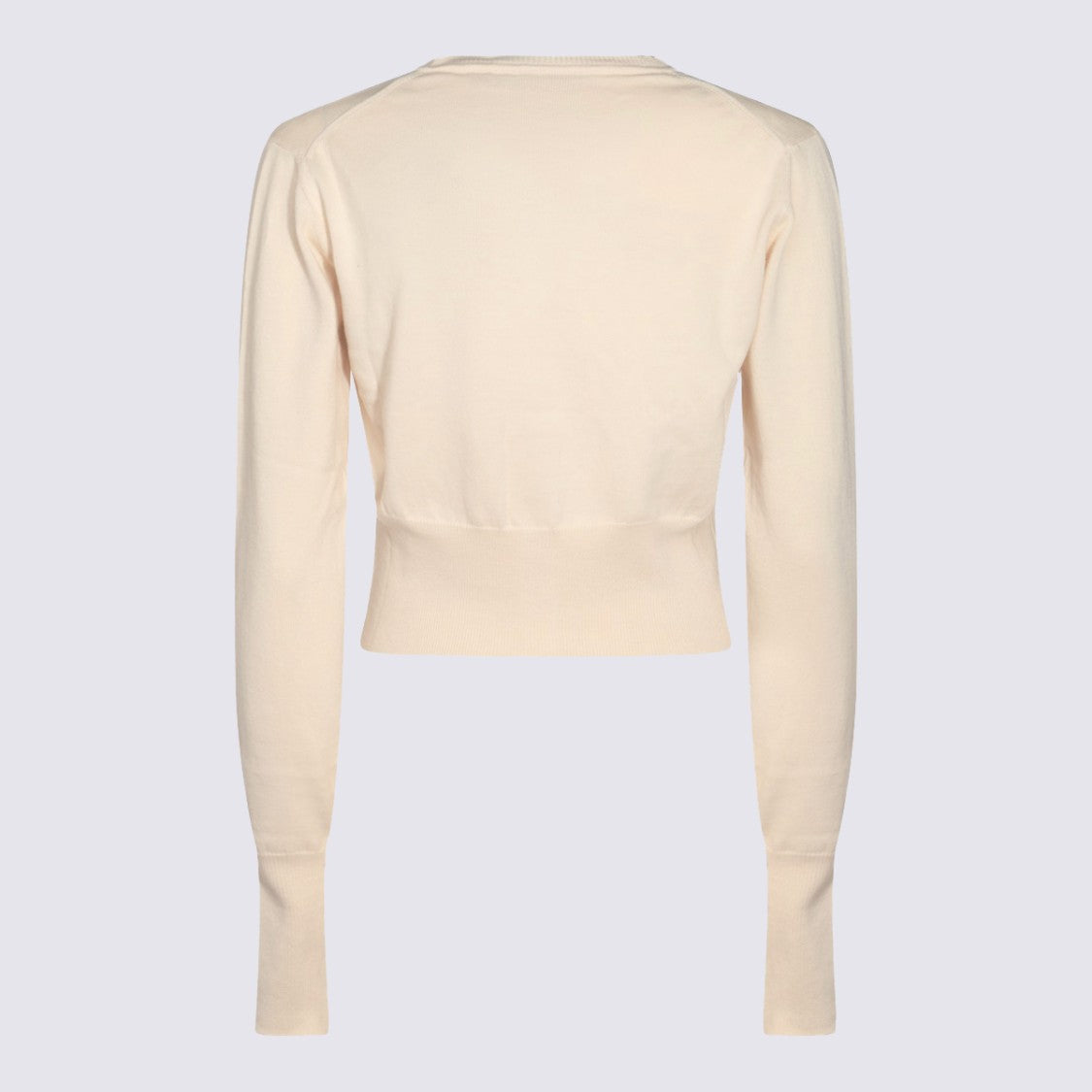 Vivienne Westwood Cropped Cardigan Sweater With Ribbed Hem And Button-Down Front