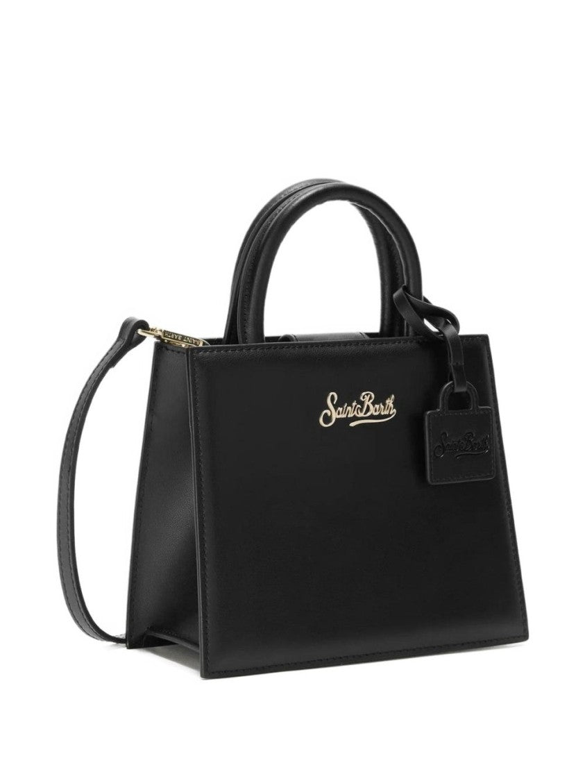 Mc2 Saint Barth Rectangular Top Handle Bag With Detachable Strap And Logo Detail