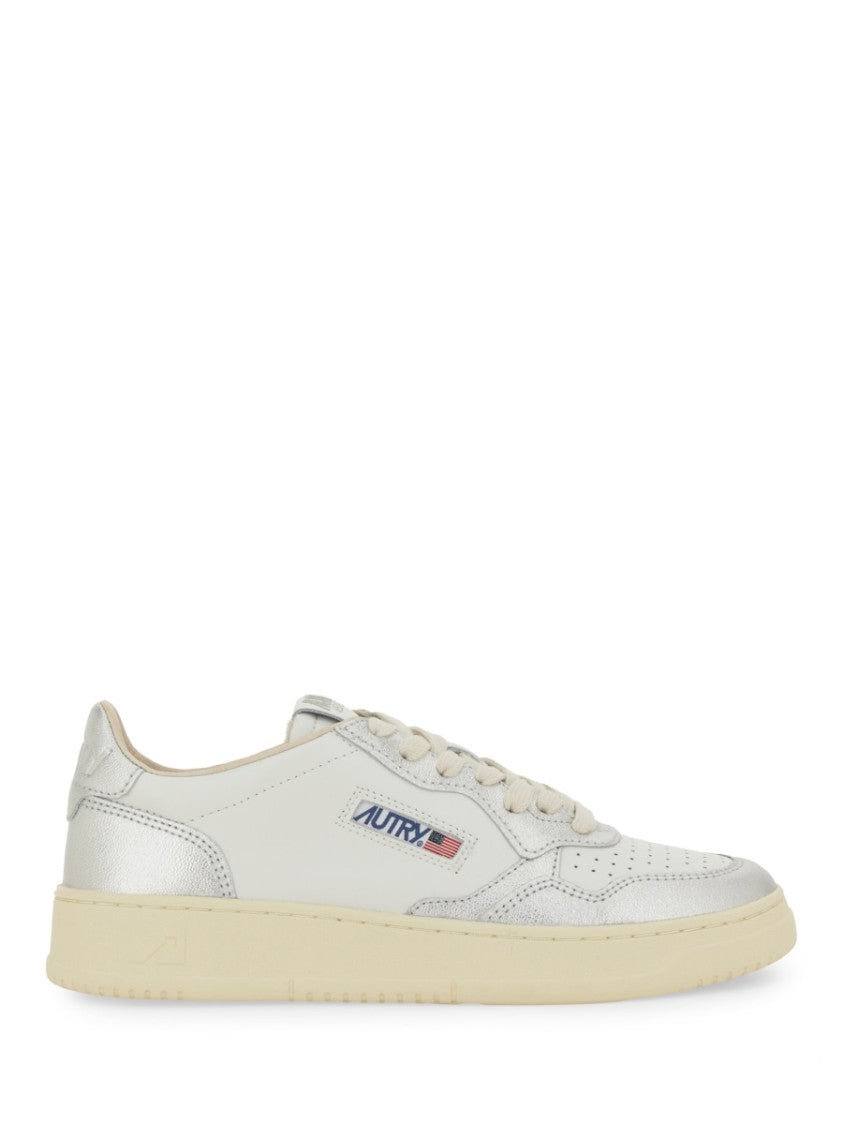 Autry Medalist Low Perforated Toe Leather Sneakers