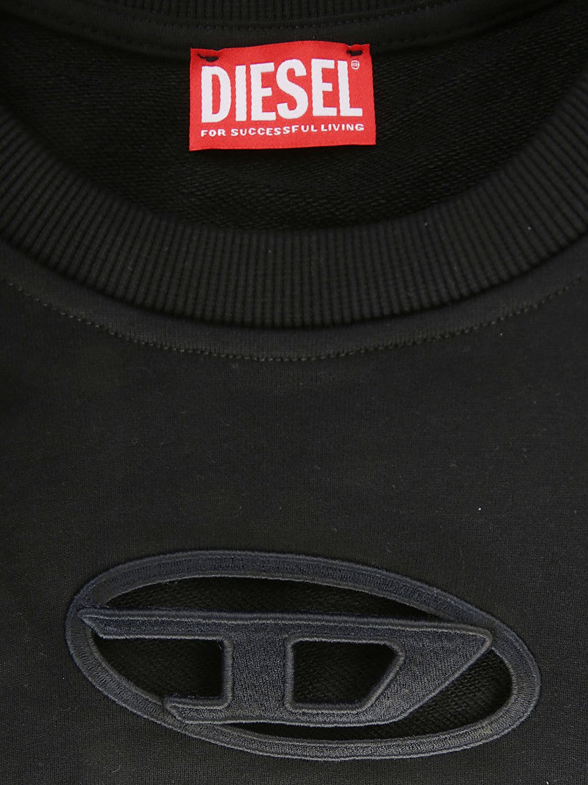Diesel Black Woman Logo Sweatshirt