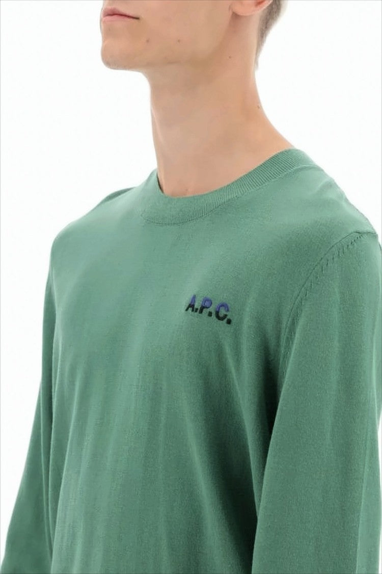 A.P.C. Relaxed Fit Cotton Crewneck Sweater