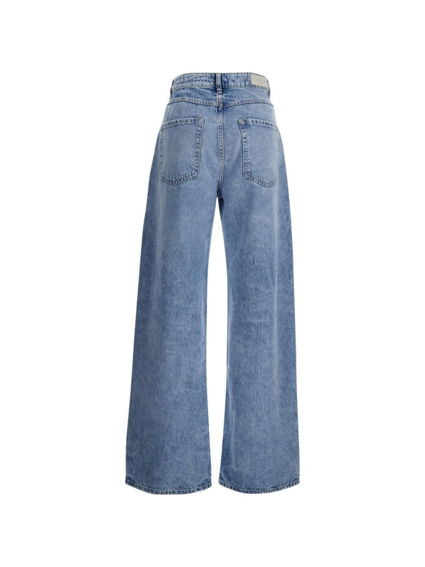 Icon Denim Wide-Leg High-Waist Jeans With Classic Five-Pocket Style