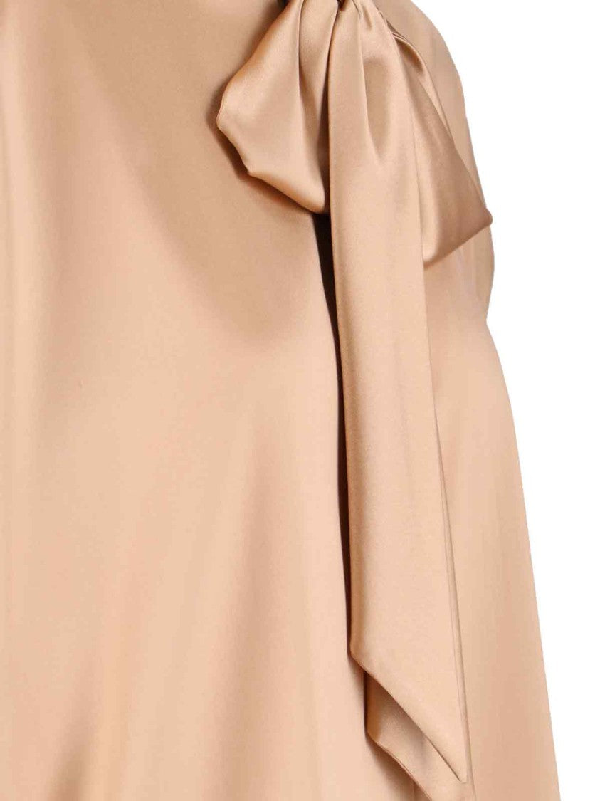 Ermanno Scervino Lavallière Silk Shirt – Ivory