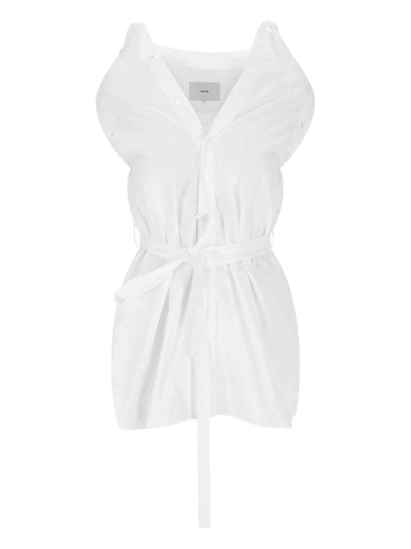 Setchu Geisha' Convertible Shirt – White