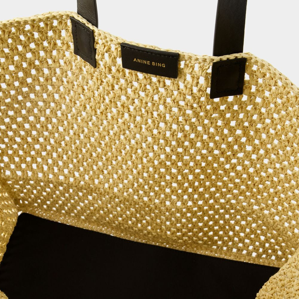 Anine Bing Large Rio Tote Bag  - Synthetic - Beige