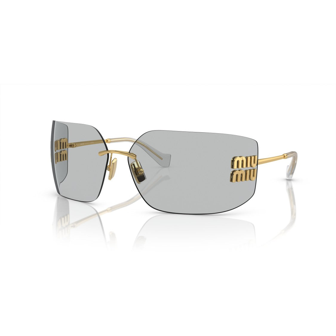 Miu Miu 0Mu 54Ys Rimless Square Sunglasses