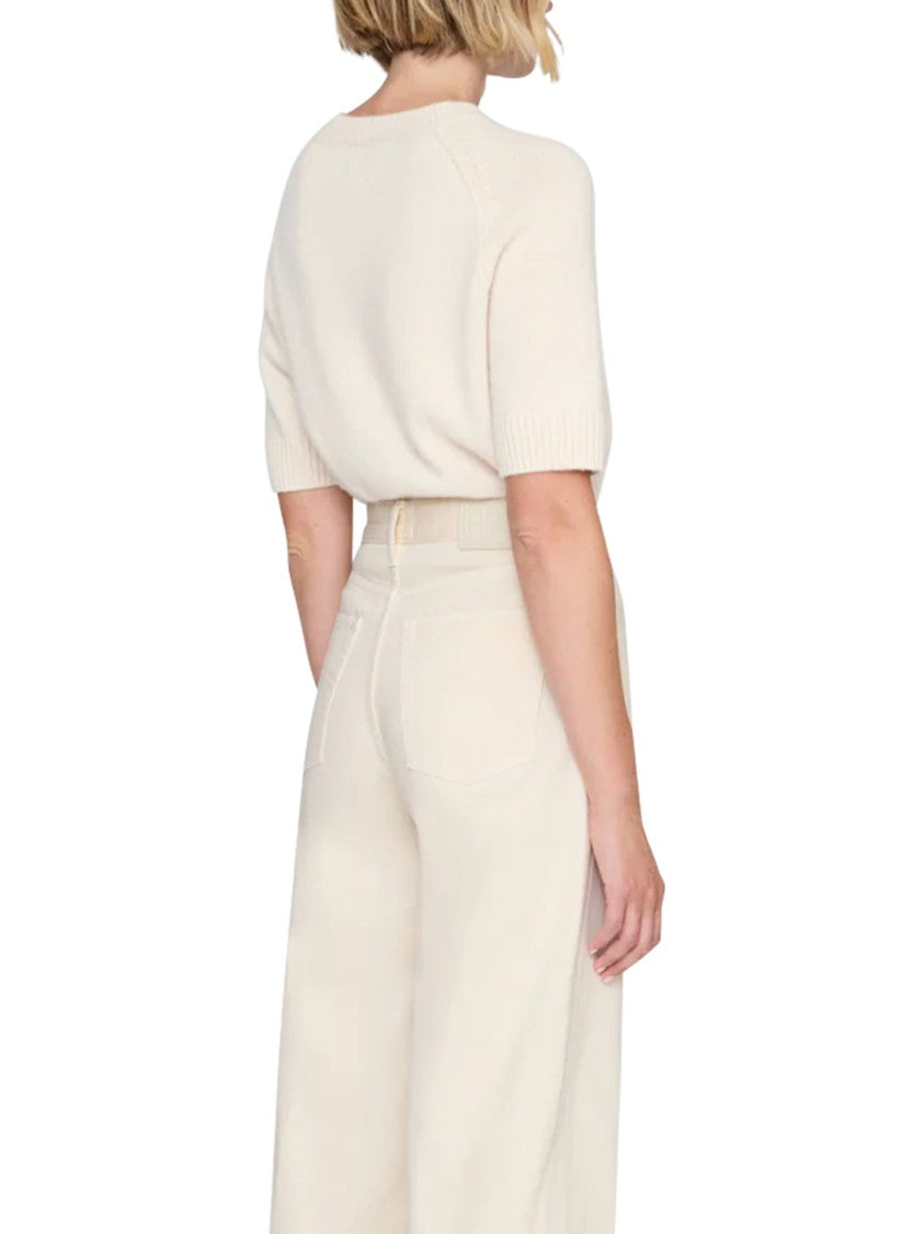 Anine Bing High-Waisted Wide-Leg Trousers With Classic Five-Pocket Design