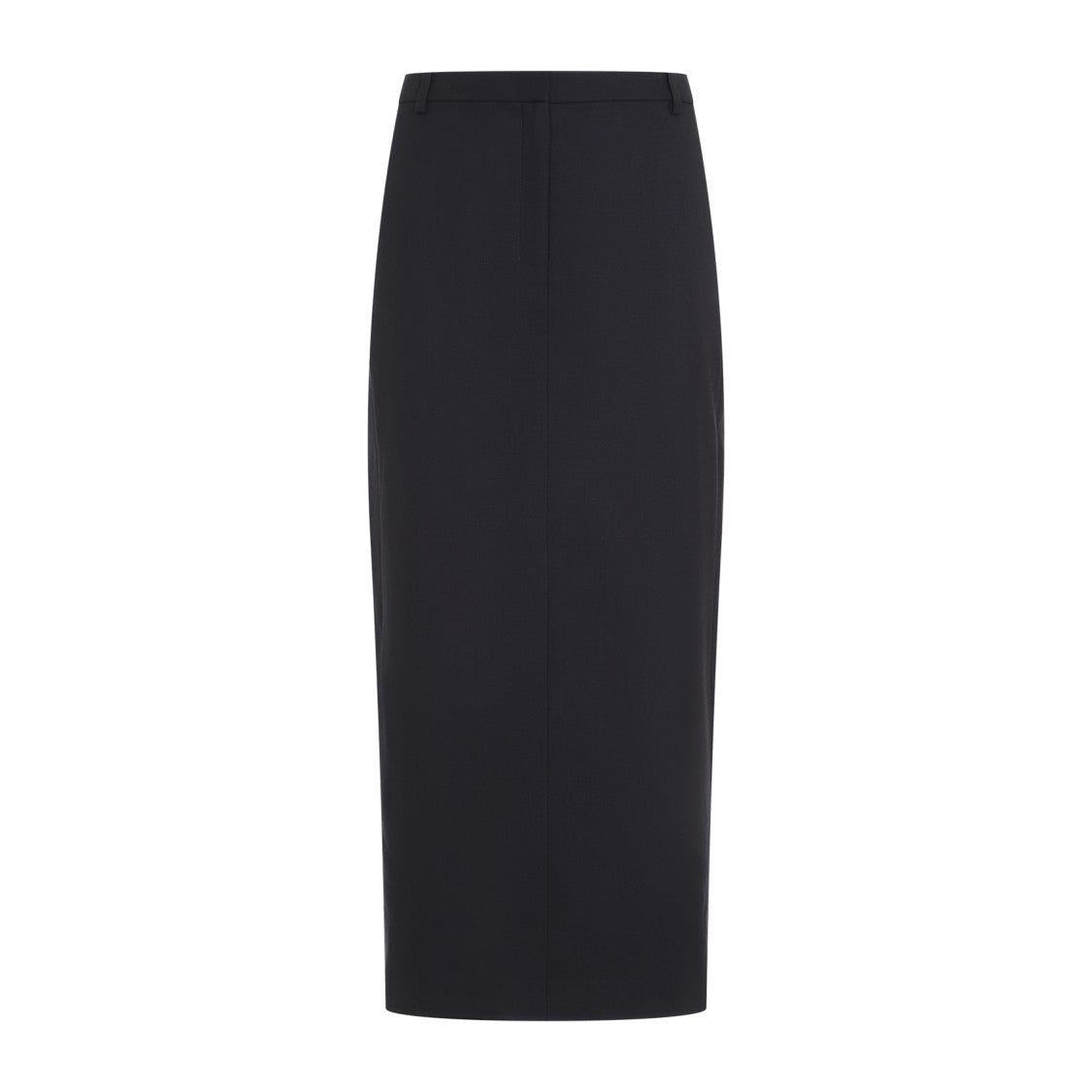 Theory Dark Navy Blue Wool Midi Skirt