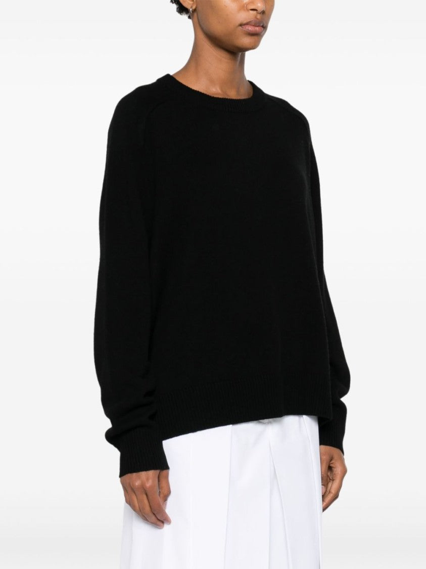 Soft Goat Cashmere Boyfriend Crewneck Sweater