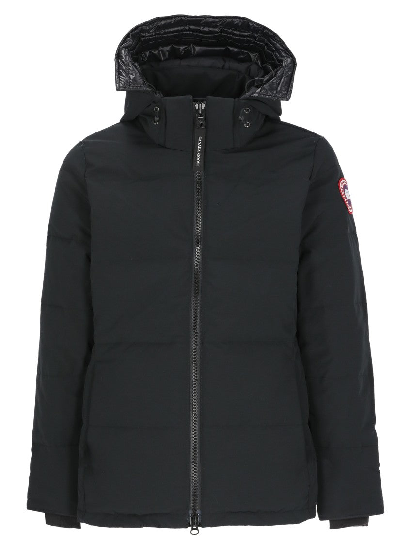 Canada Goose Black Hooded Quilted Parka