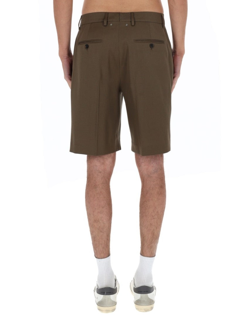 Golden Goose Golden Goose Pleated Tailored Denim Shorts