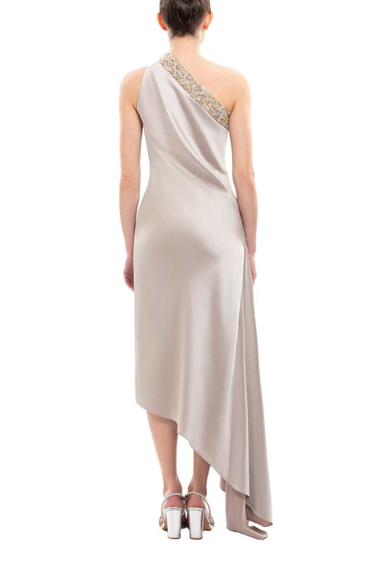 Saiid Kobeisy One-Shoulder Embellished Dress