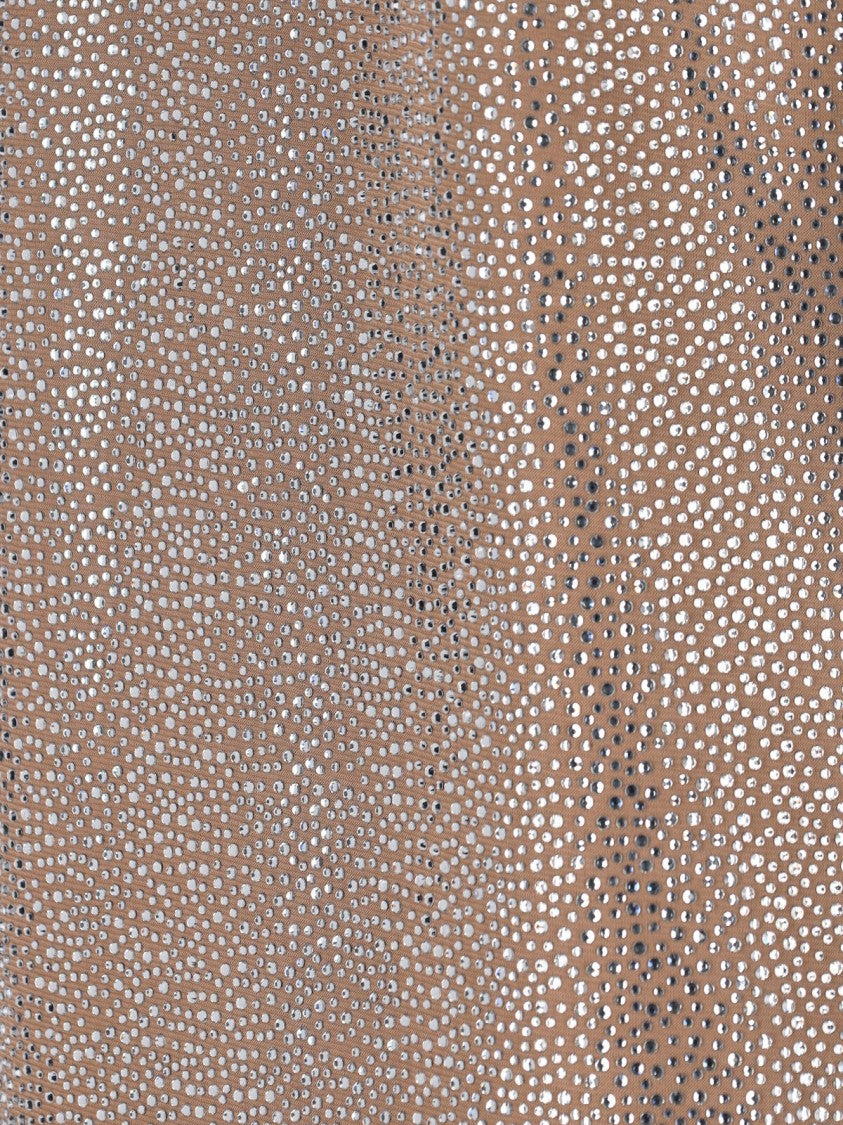 Giuseppe Di Morabito Mini Dress With Strass – Brown