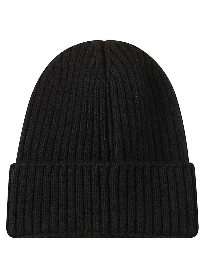 Moncler Kids Ribbed Knit Beanie Hat