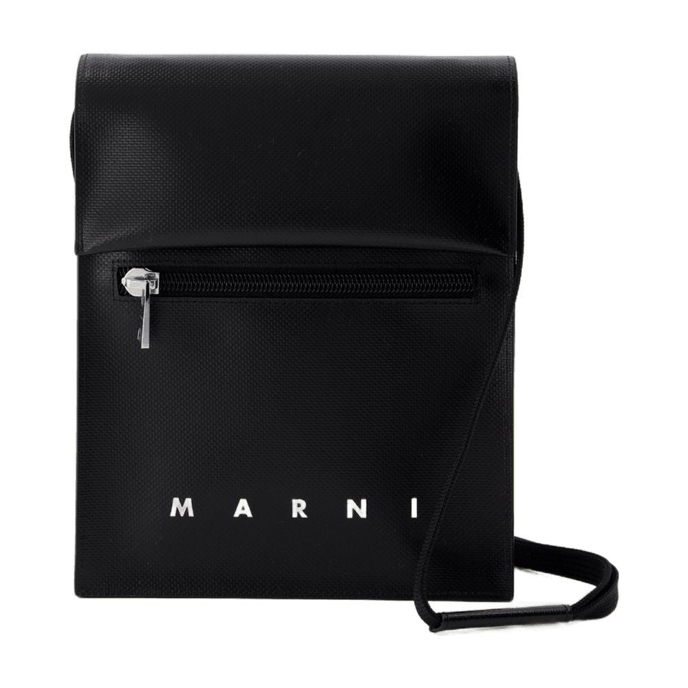 Marni Pouch On Strap Crossbody - Synthetic - Black