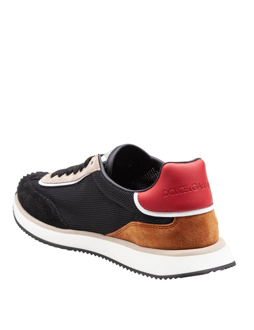Dolce & Gabbana Black/Beige Cushion Sneakers