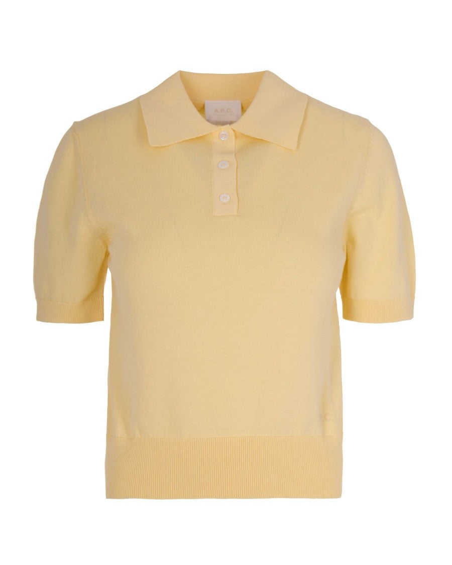 A.P.C. Short-Sleeve Knit Polo Shirt