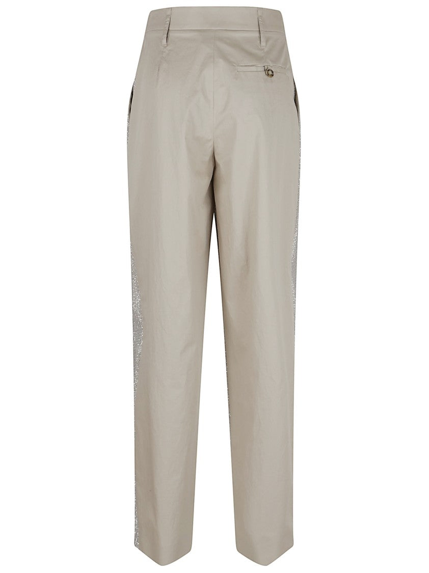Stella Mccartney Crystal-Embellished Mid-Rise Balloon Trousers