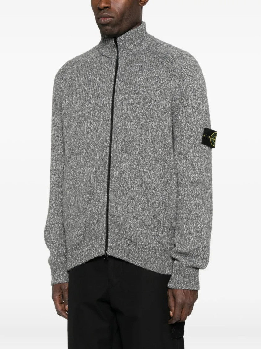 Stone Island Logo-Patch Cardigan