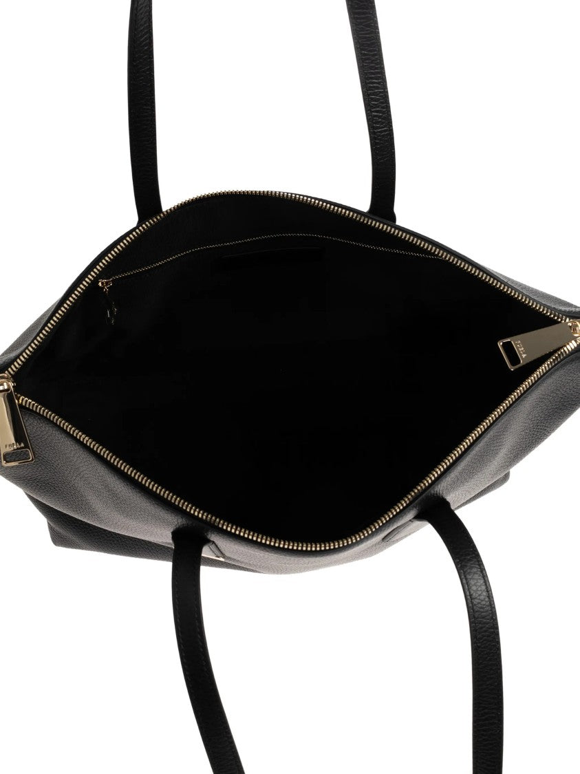 Furla Olivia L Tote Rectangular Textured Leather Tote