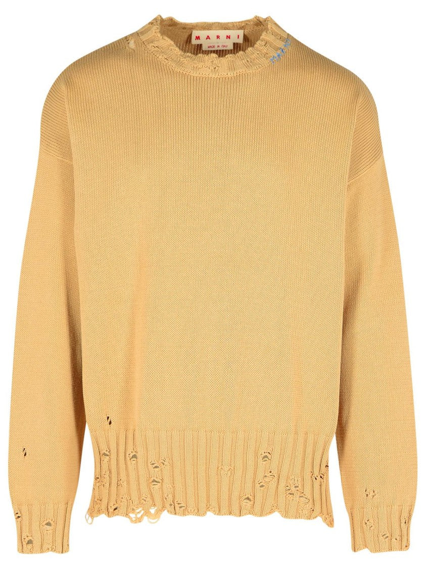 Marni Beige Cotton Sweater