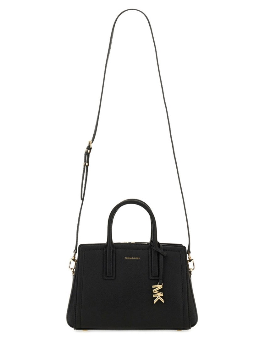 Michael Michael Kors Structured Small Handbag With Detachable Strap And Metallic Charm