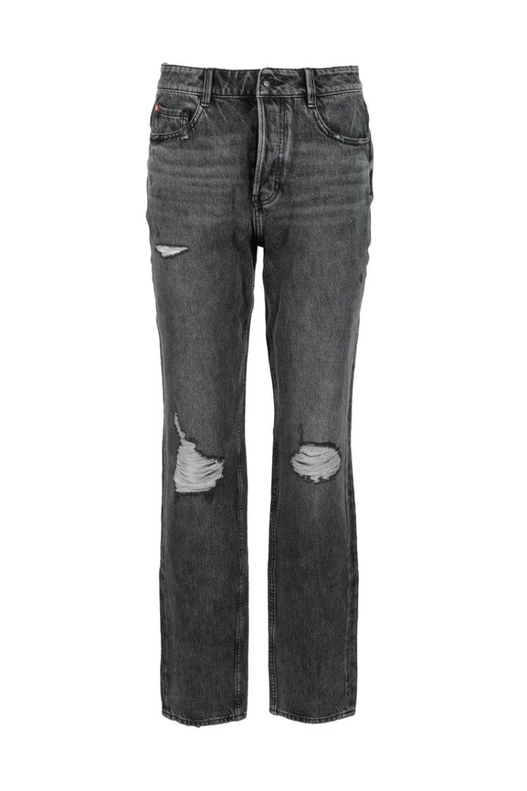 Miss Sixty Grey Distressed Stretch Jeans