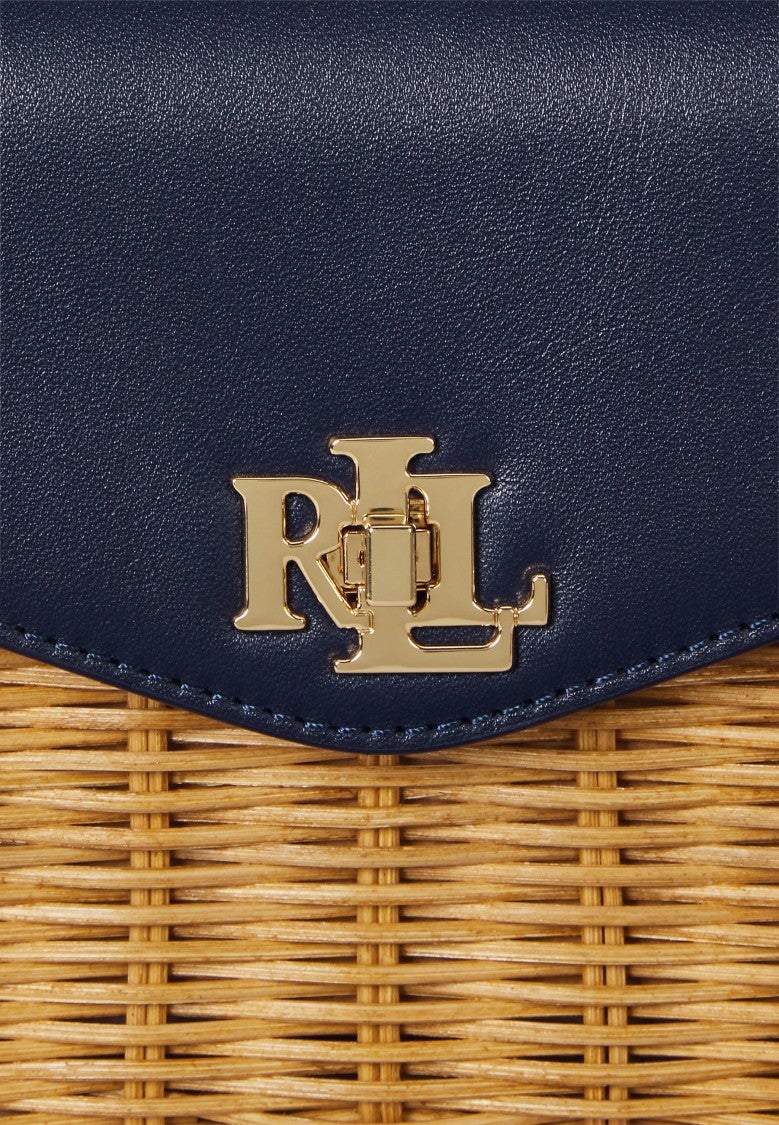 Lauren Ralph Lauren Natural Farrah Small Rattan Satchel Bag