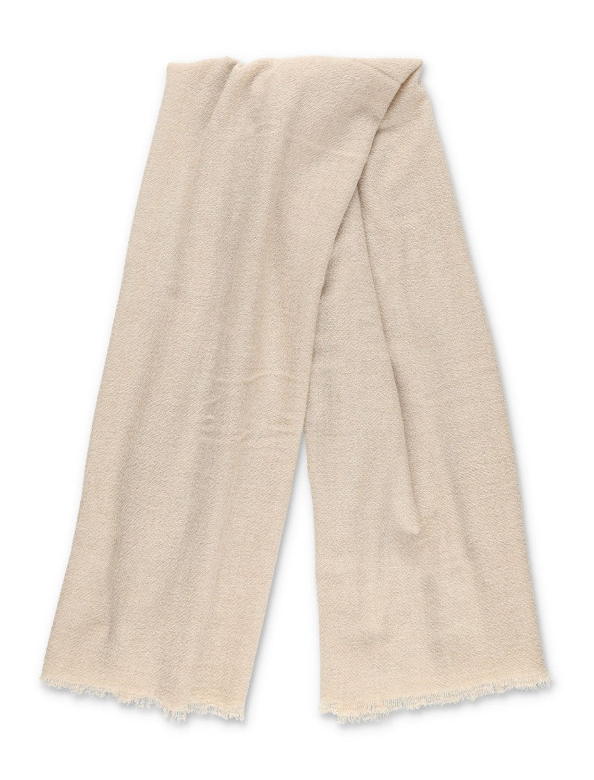 The Frankie Shop Solnak Lightweight Wool Scarf - Sand