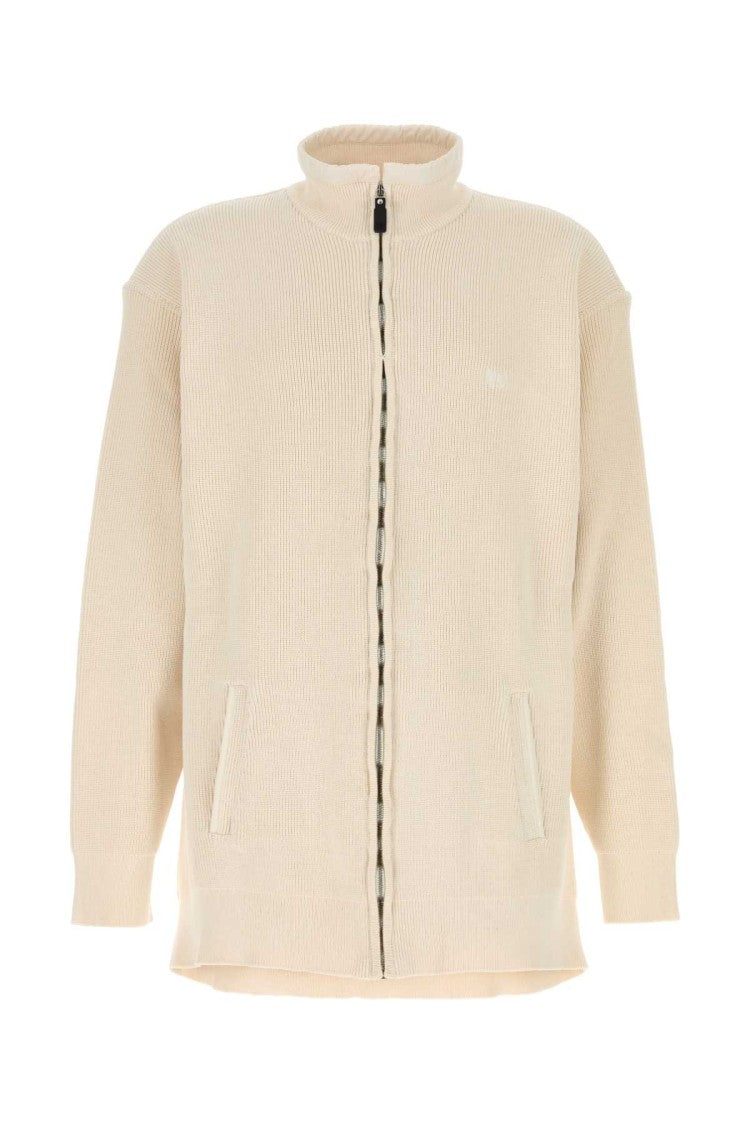 Balenciaga Cream Cotton And Polyester Sweater