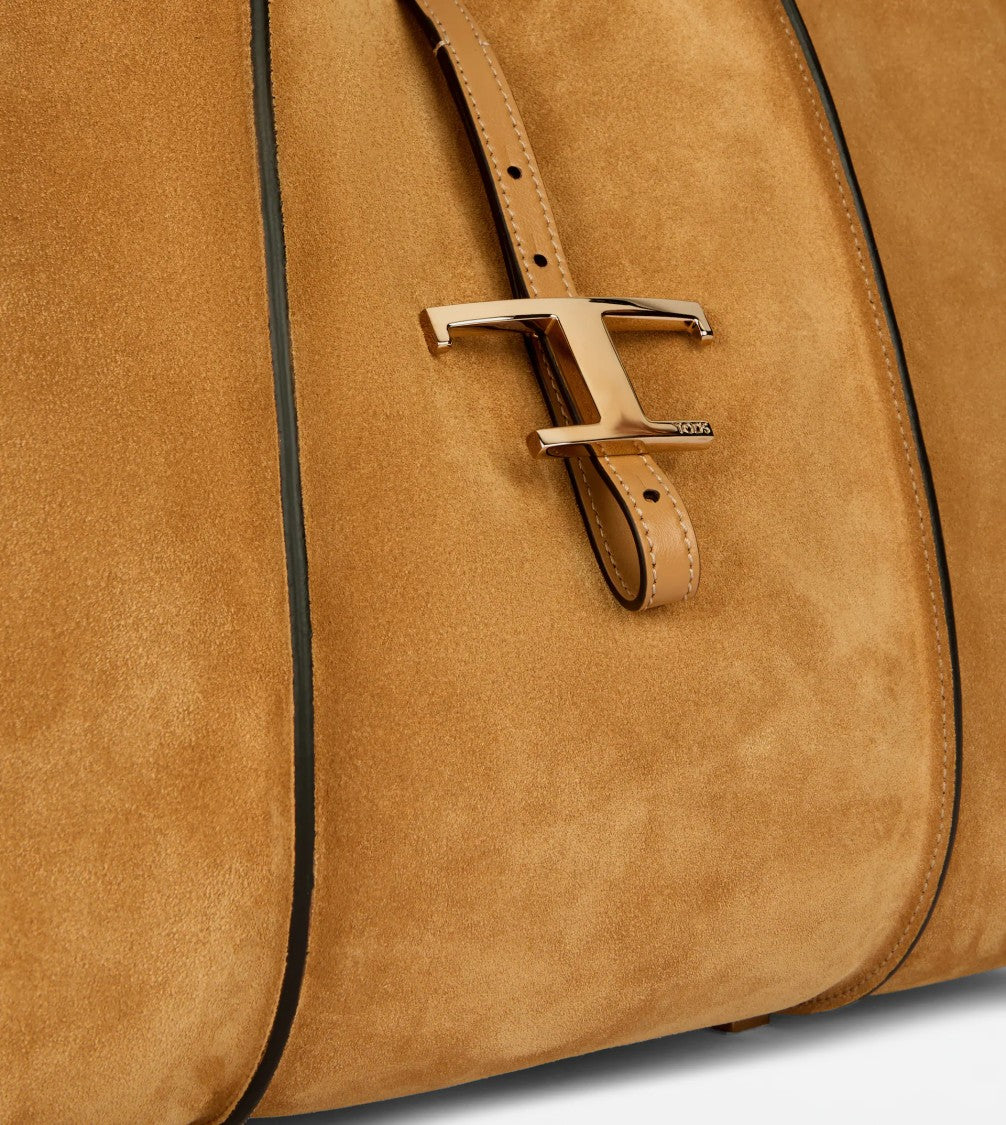 Tod's Refined Suede Leather Shopping Bag