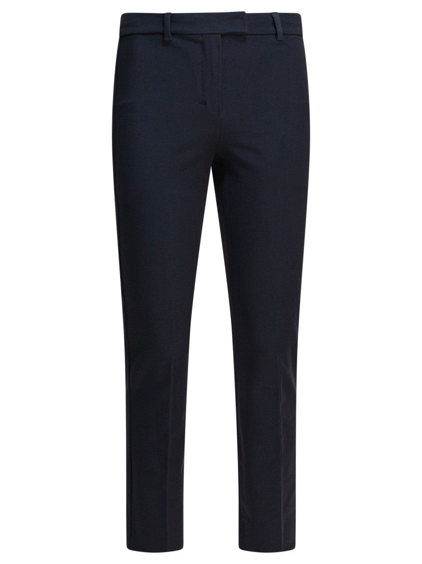 Max Mara Slim Cropped Trousers With Mid-Rise Waist