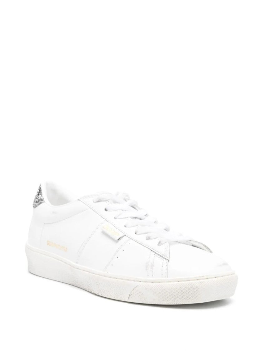 Golden Goose Low-Top White Leather Sneakers